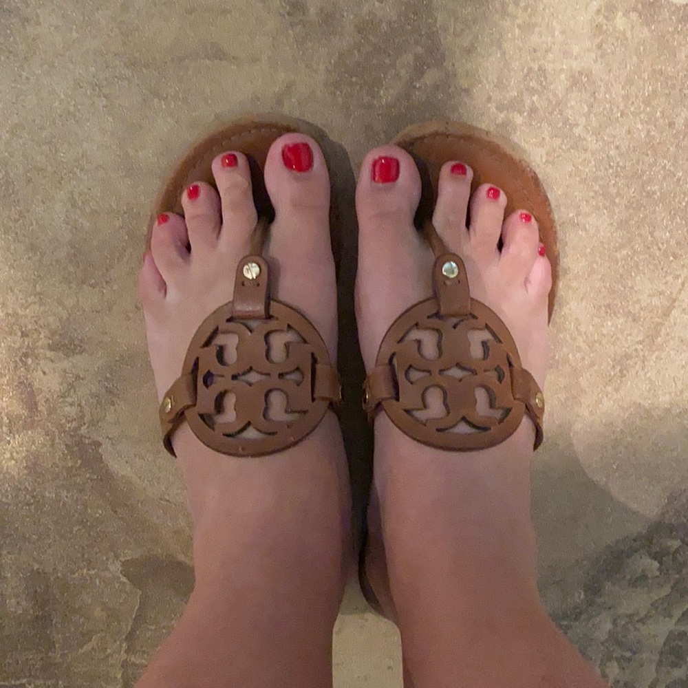Tory Burch brown Miller Sandals size 10